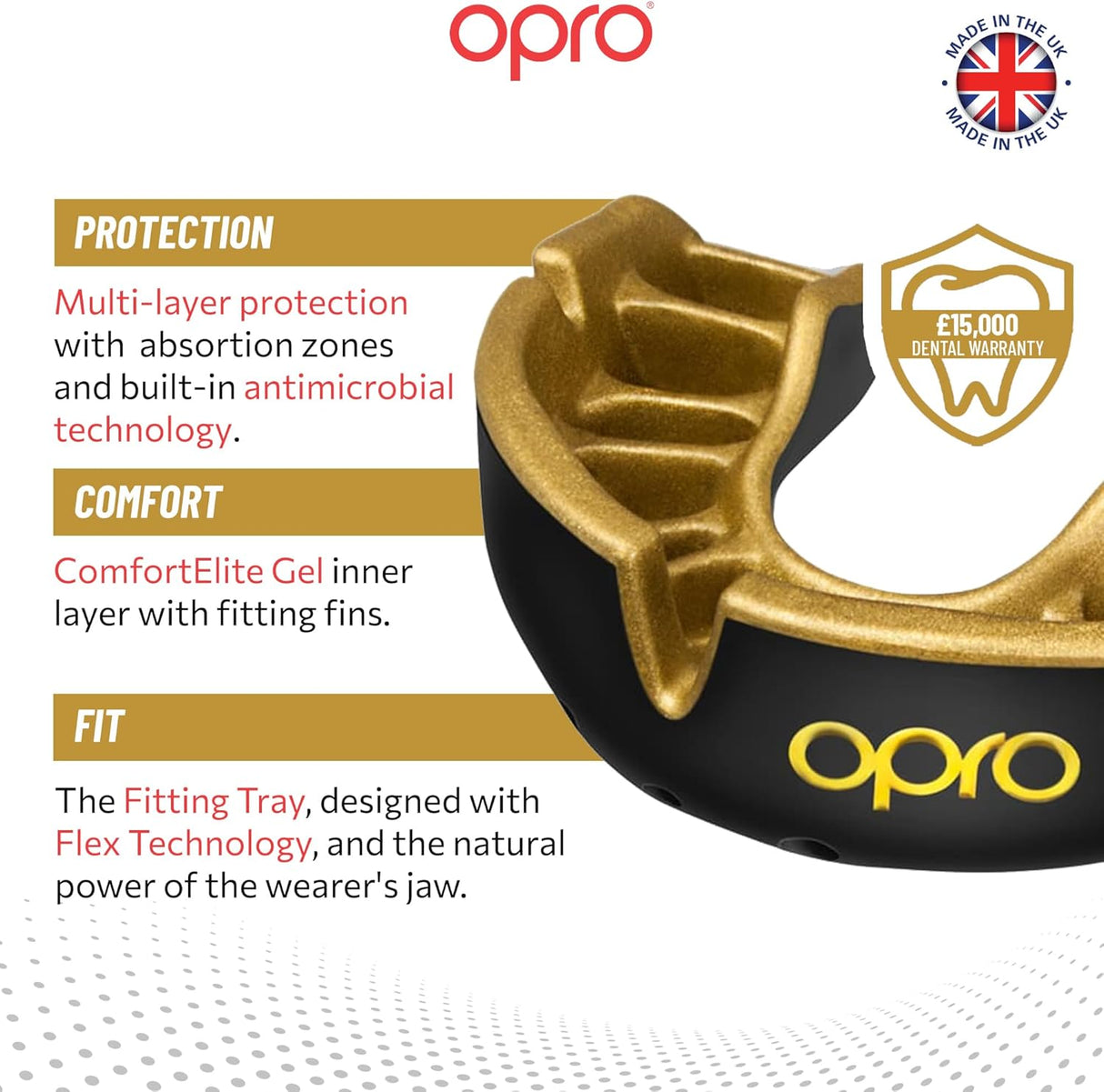 Gold Level Black Mouthguard