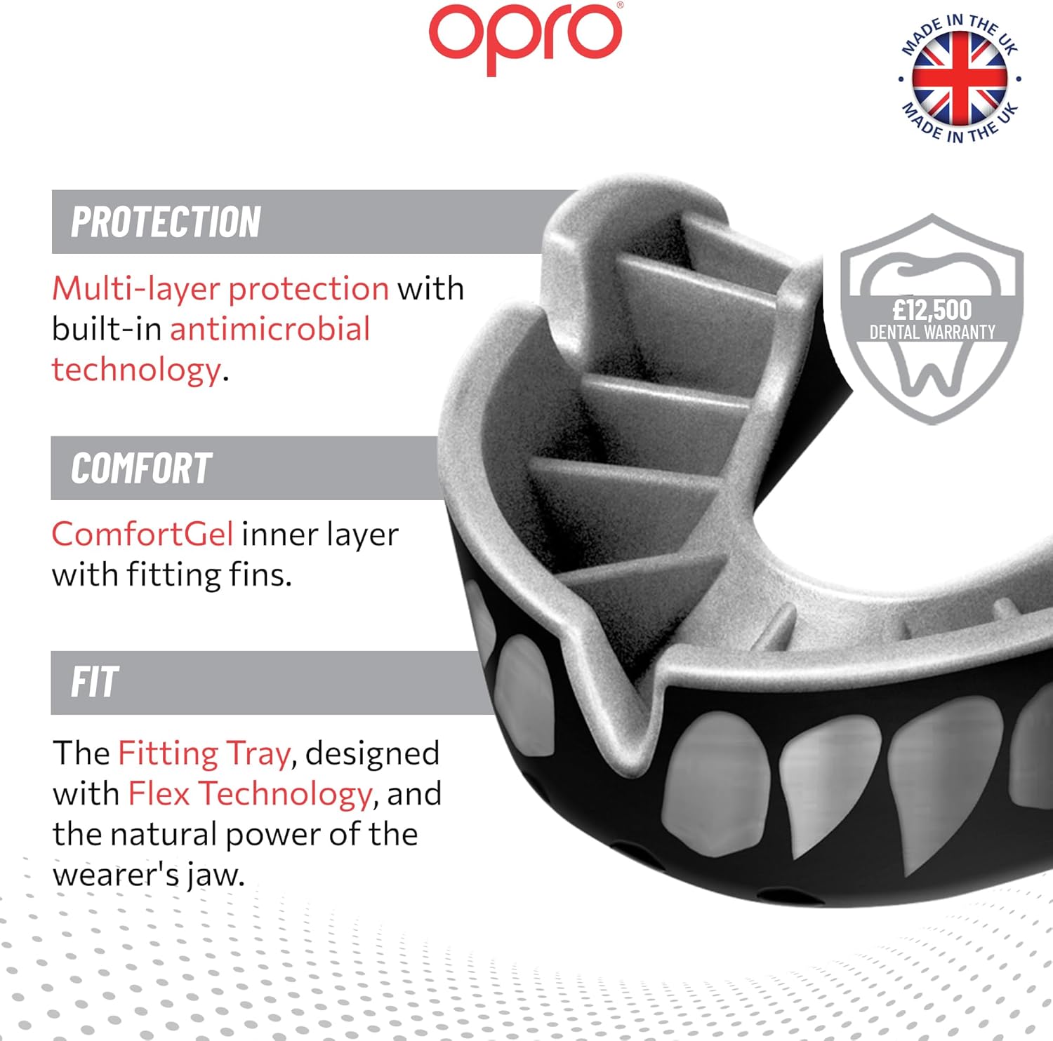 Silver Level Black Jawz Mouthguard