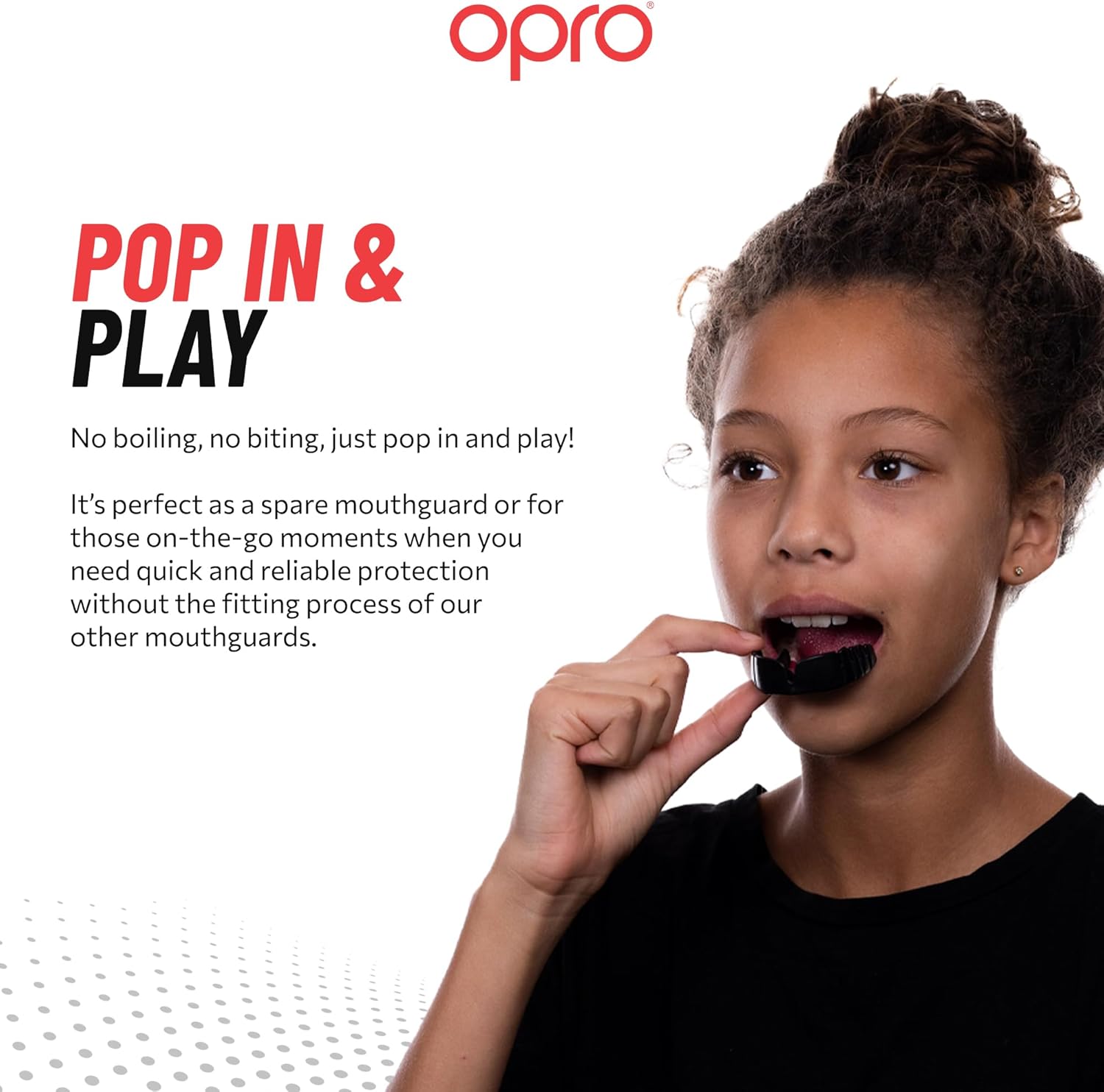 Snap-Fit Black Mouthguard