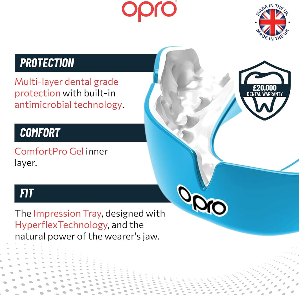 Instant Custom-Fit Sky Blue Mouthguard