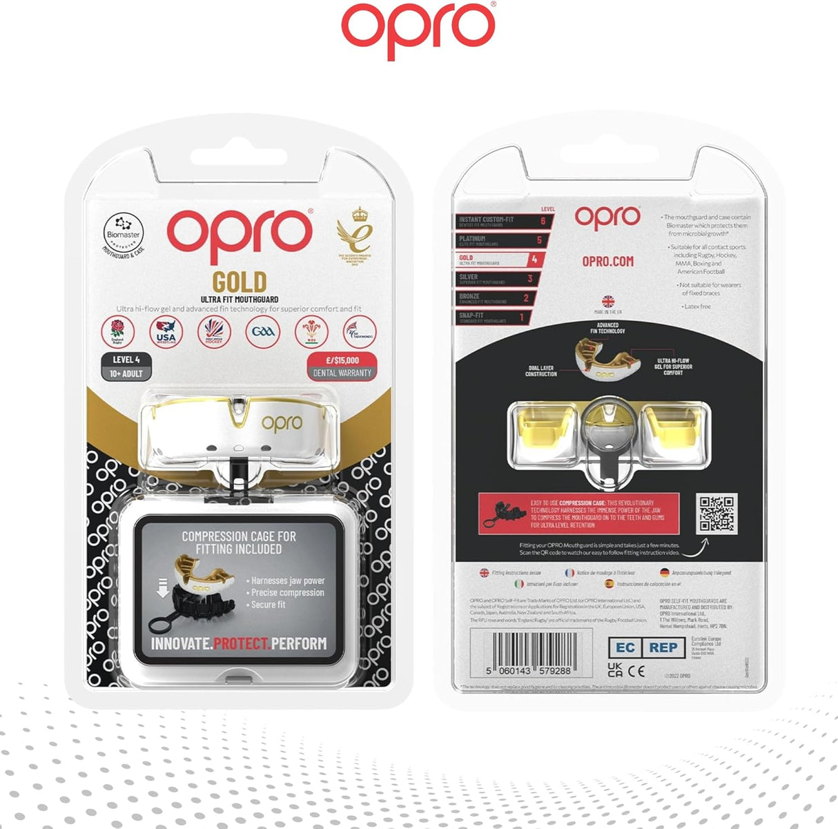 Gold Level White Mouthguard