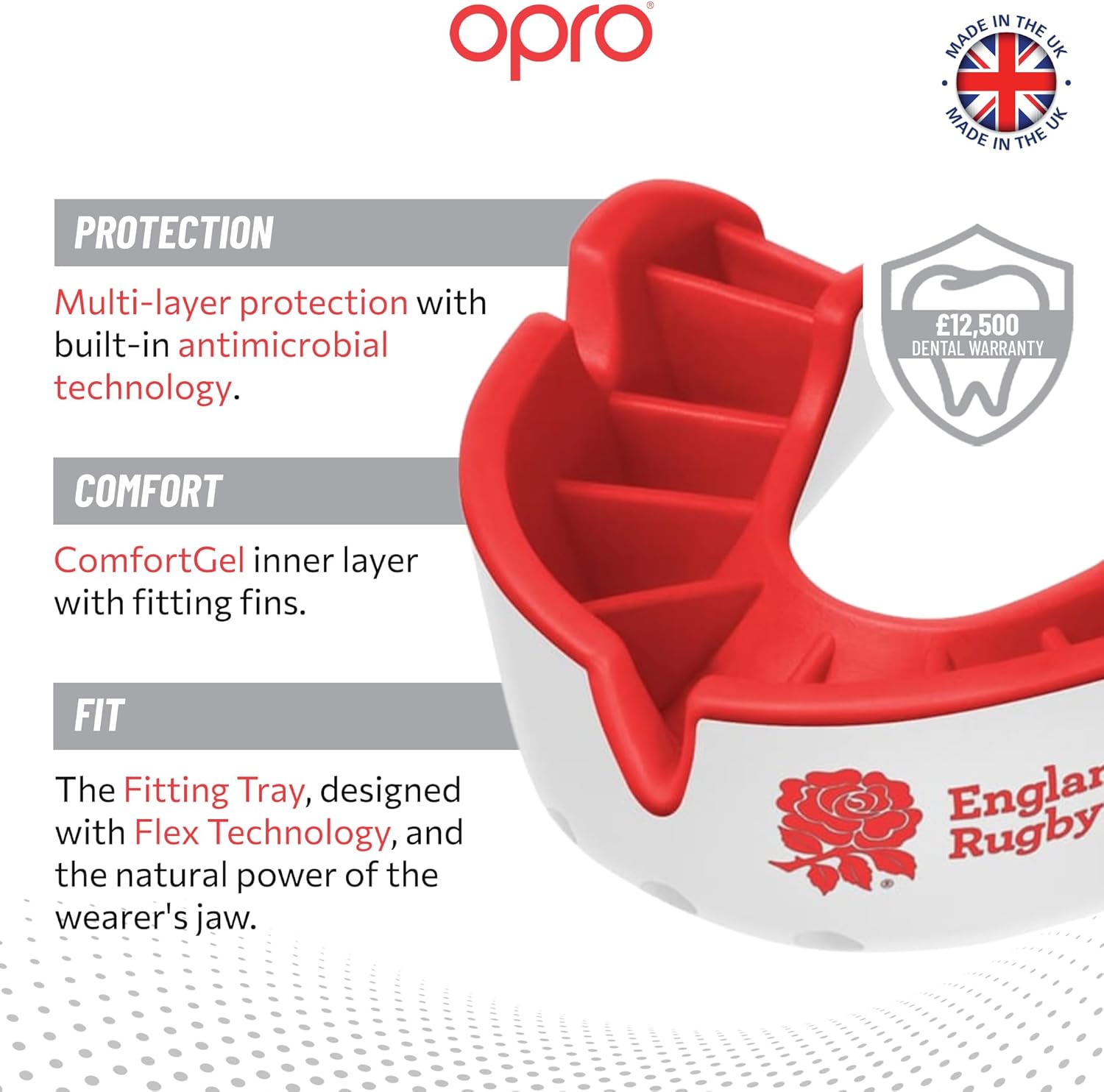 Silver Level England Rugby Mouthguard