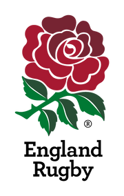 England Rugby logo featuring a red rose with green leaves on a transparent background.