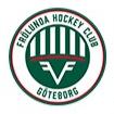 Frölunda Hockey Club Göteborg logo featuring a green and white circular design with bold text.
