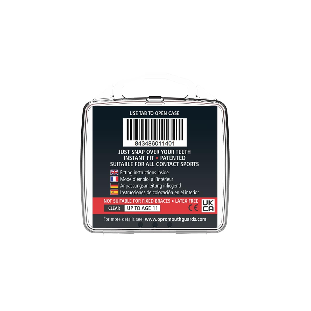 Snap-Fit Clear Mouthguard