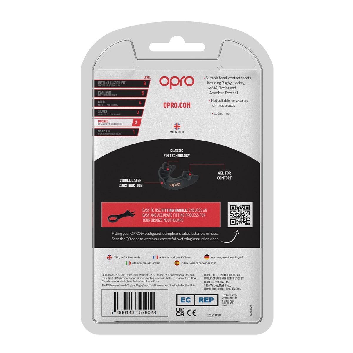 Bronze Level Black Mouthguard