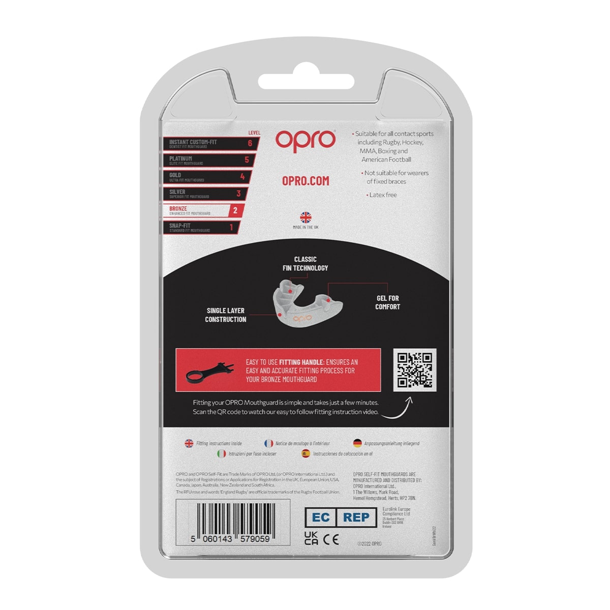 Bronze Level White Mouthguard