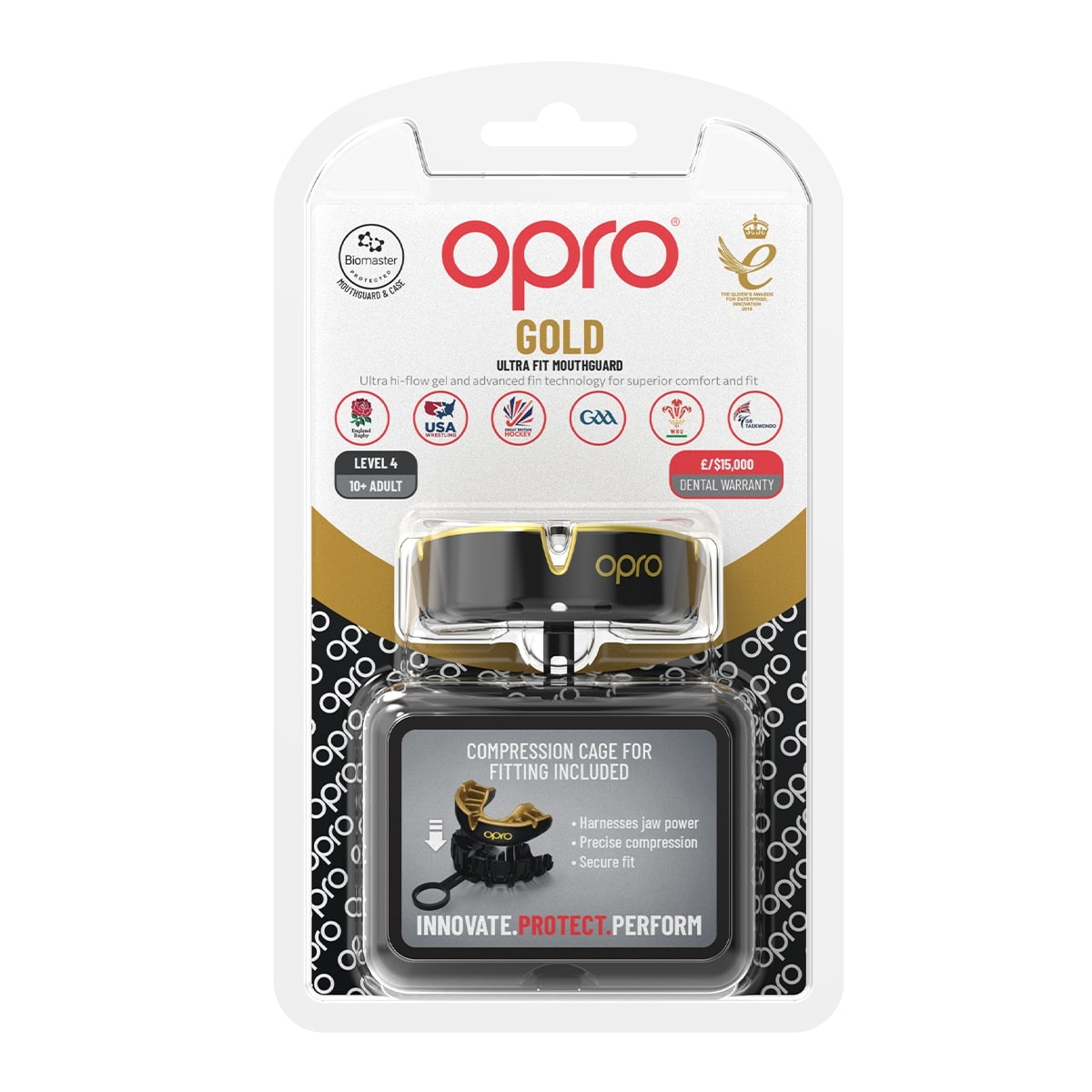 Gold Level Black Mouthguard