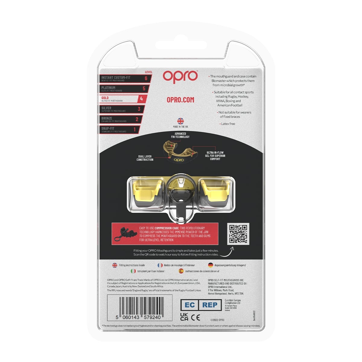 Gold Level Black Mouthguard