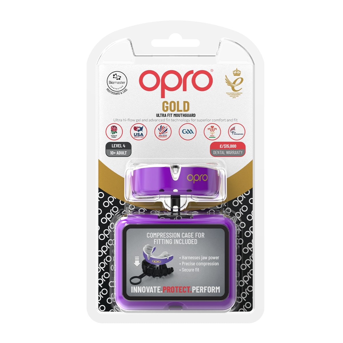 Gold Level Purple Mouthguard