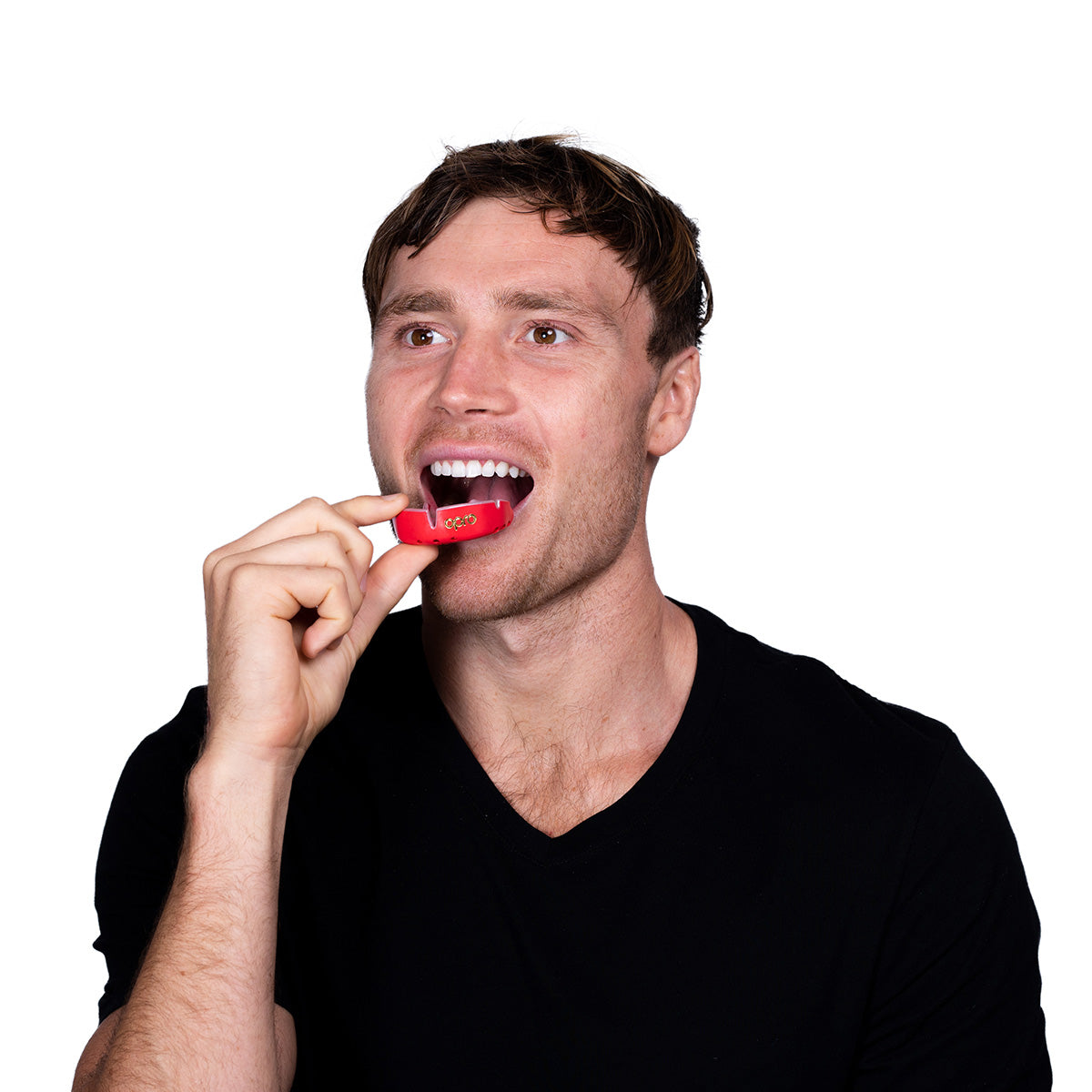 Gold Level Red Mouthguard