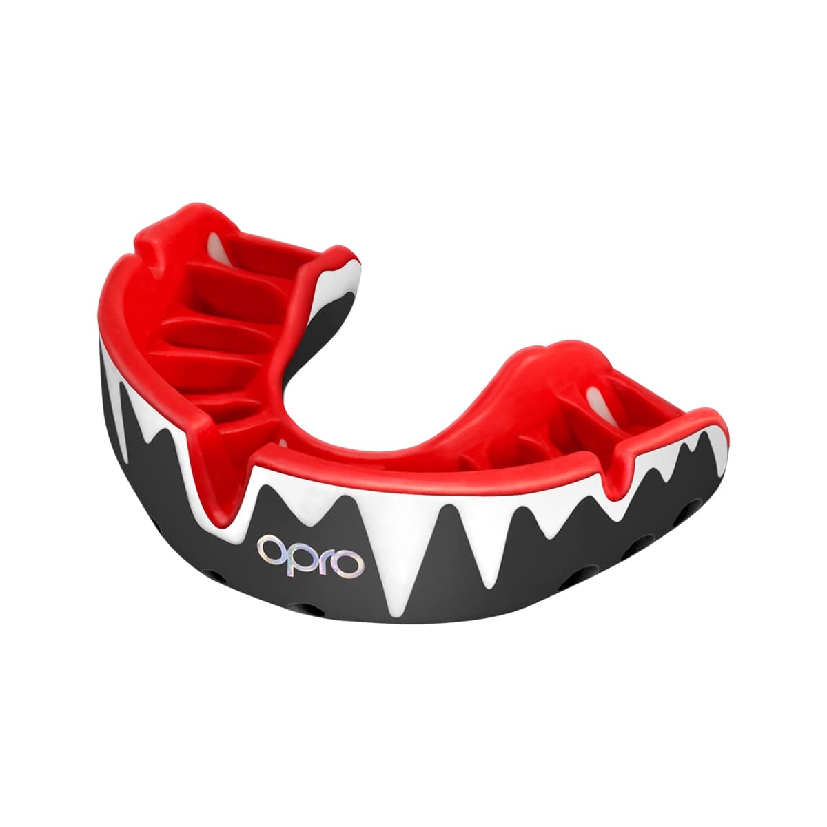Platinum Level Mouthguard Black/White/Red Mouthguard (Age 10+)
