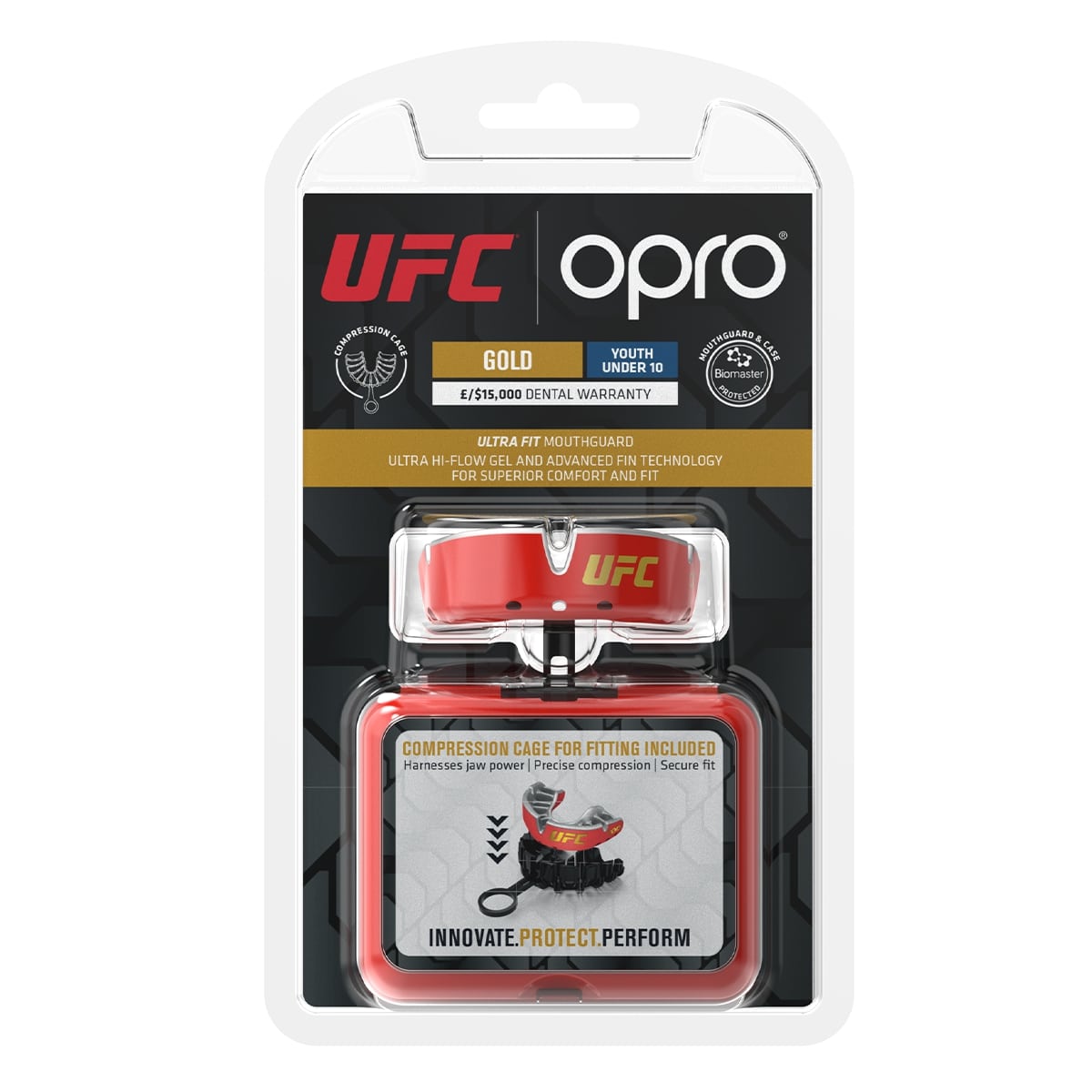 UFC Gold Level Red Mouthguard