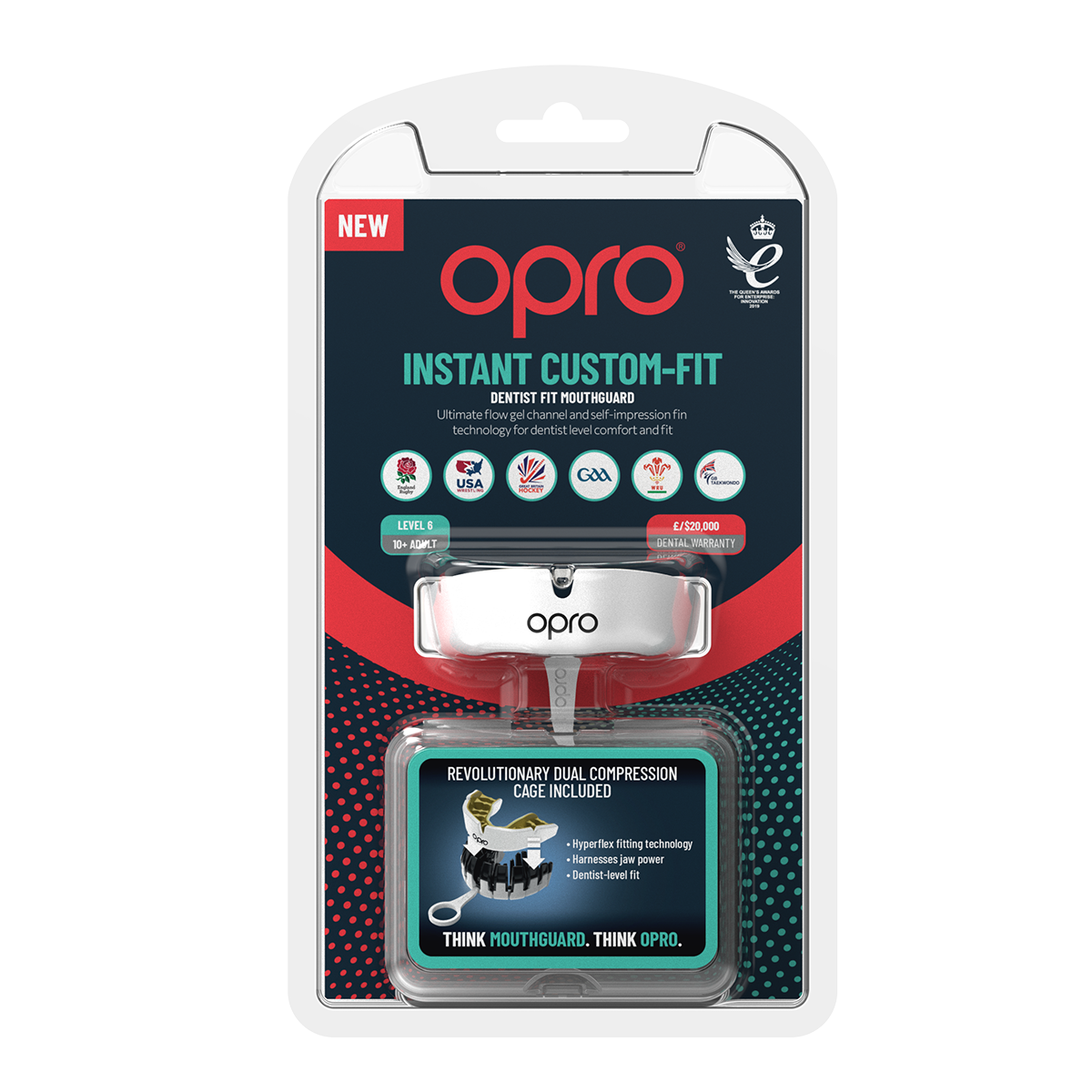 Instant Custom-Fit White Mouthguard