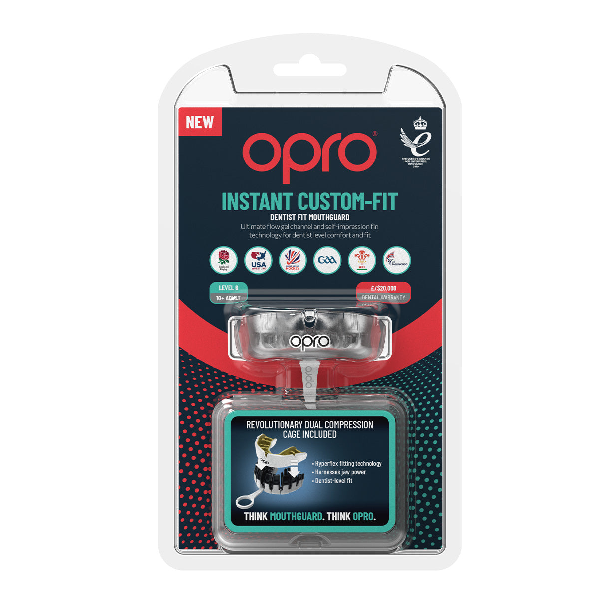 Instant Custom-Fit Clear Mouthguard