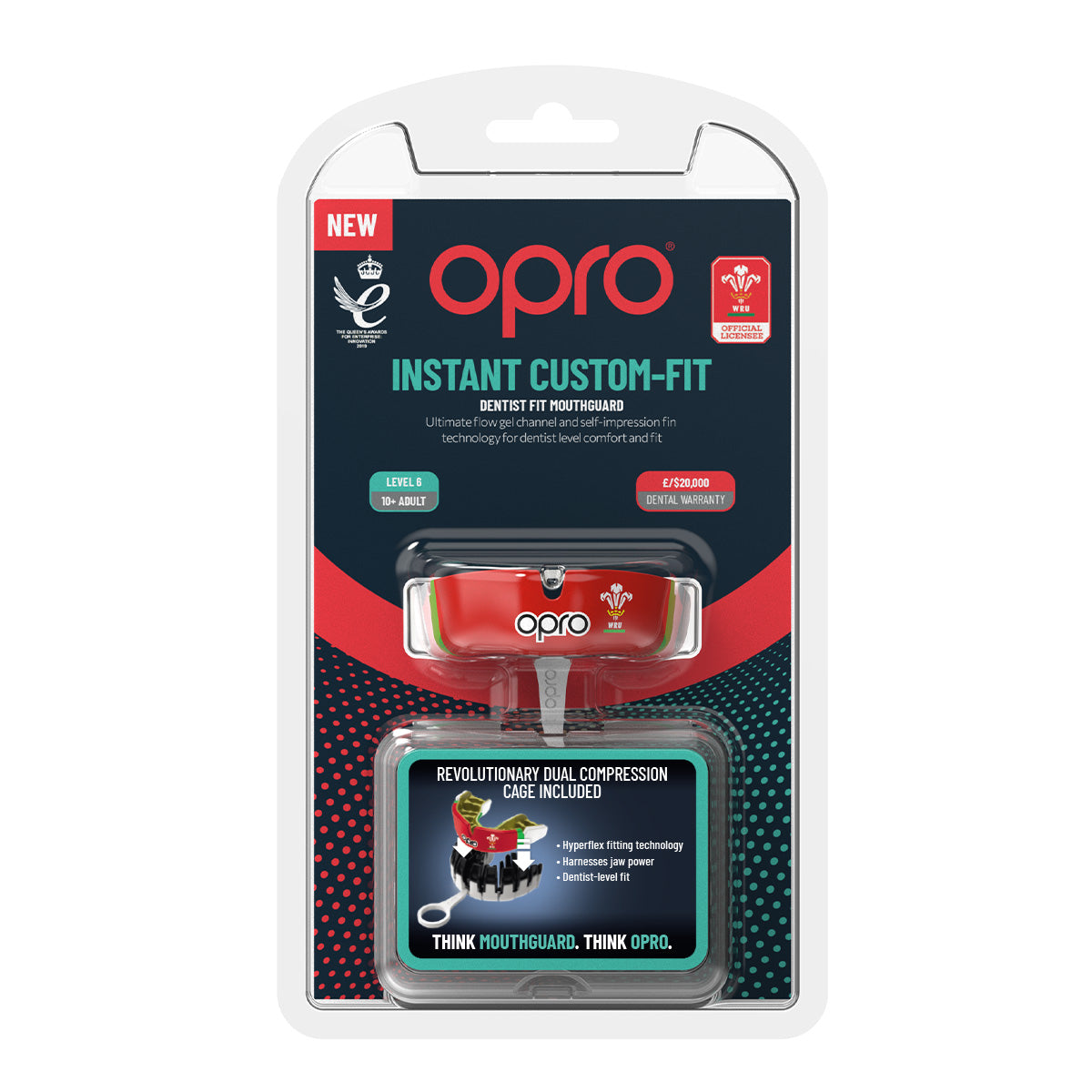 Instant Custom-Fit WRU Mouthguard (Age 10+)
