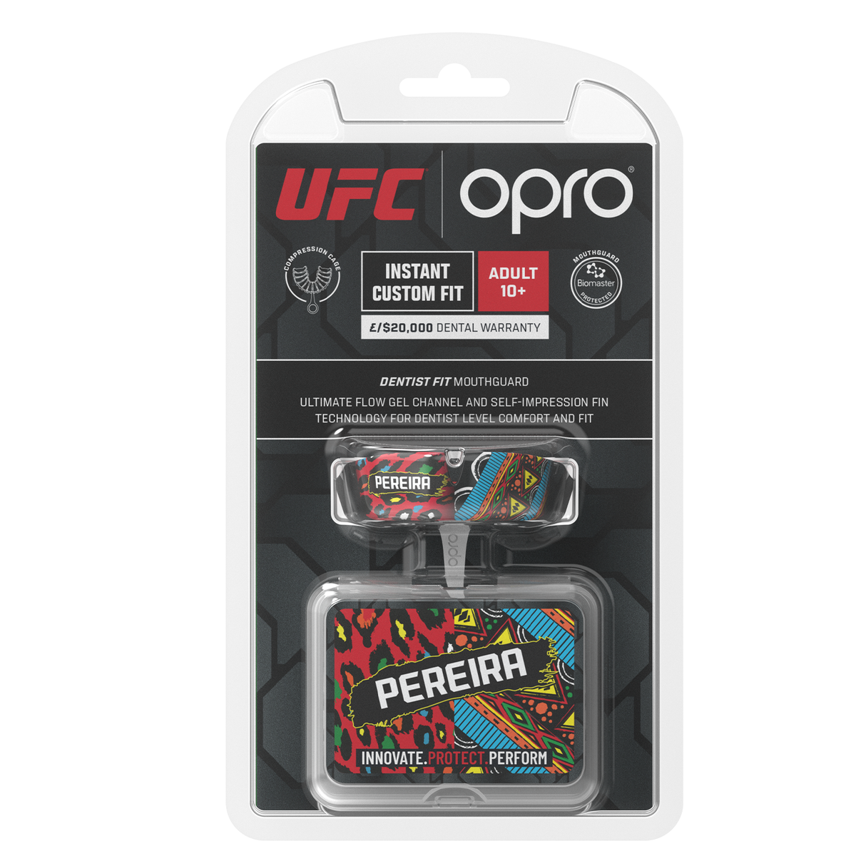 Official UFC x OPRO Alex Pereira Instant Custom-Fit Mouthguard