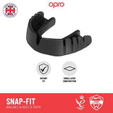 Snap-Fit Electric Blue Mouthguard with Strap
