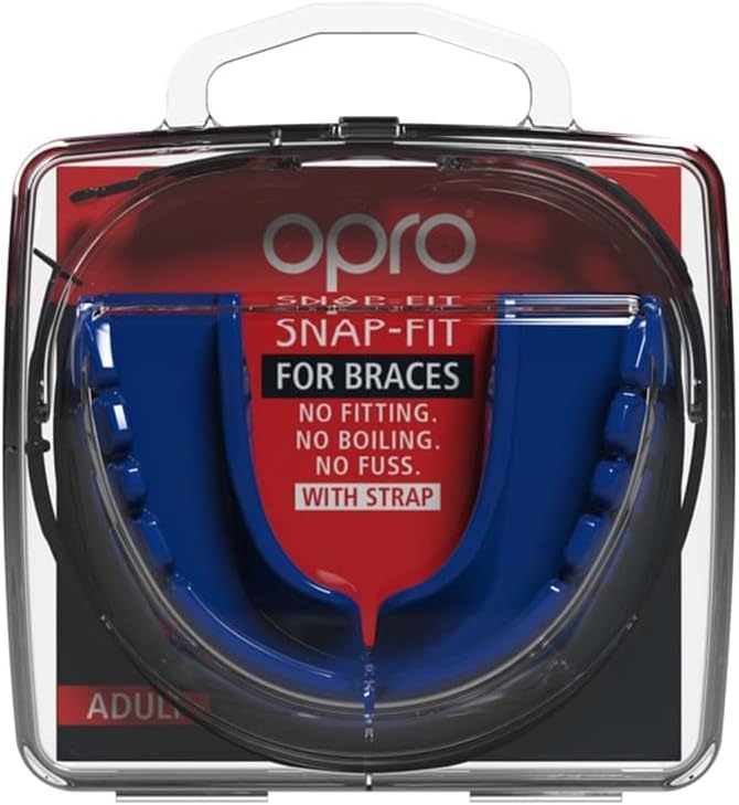 Snap-Fit Blue Mouthguard for Braces