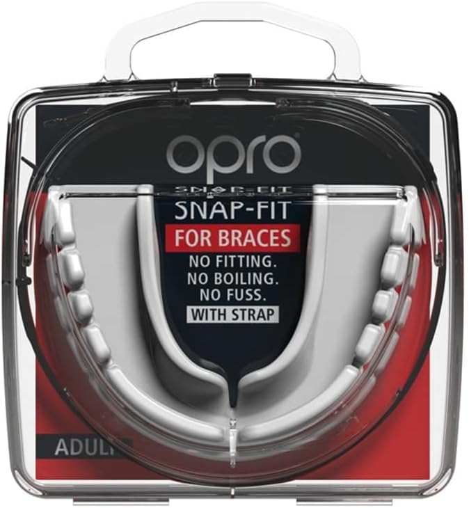 Snap-Fit White Mouthguard for Braces