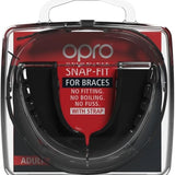 Snap-Fit Black Mouthguard for Braces