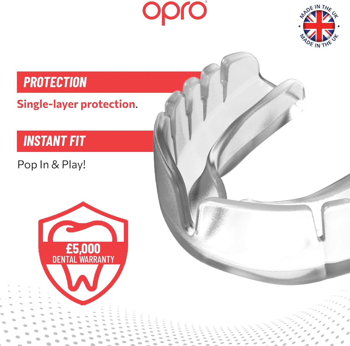 Snap-Fit Clear Mouthguard