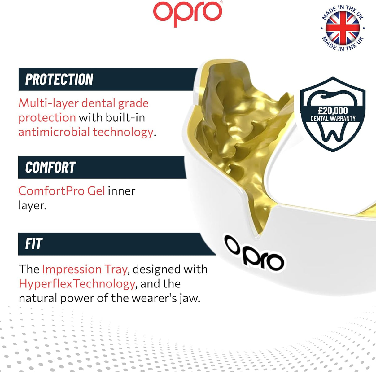 Instant Custom-Fit White Rainbow Mouthguard