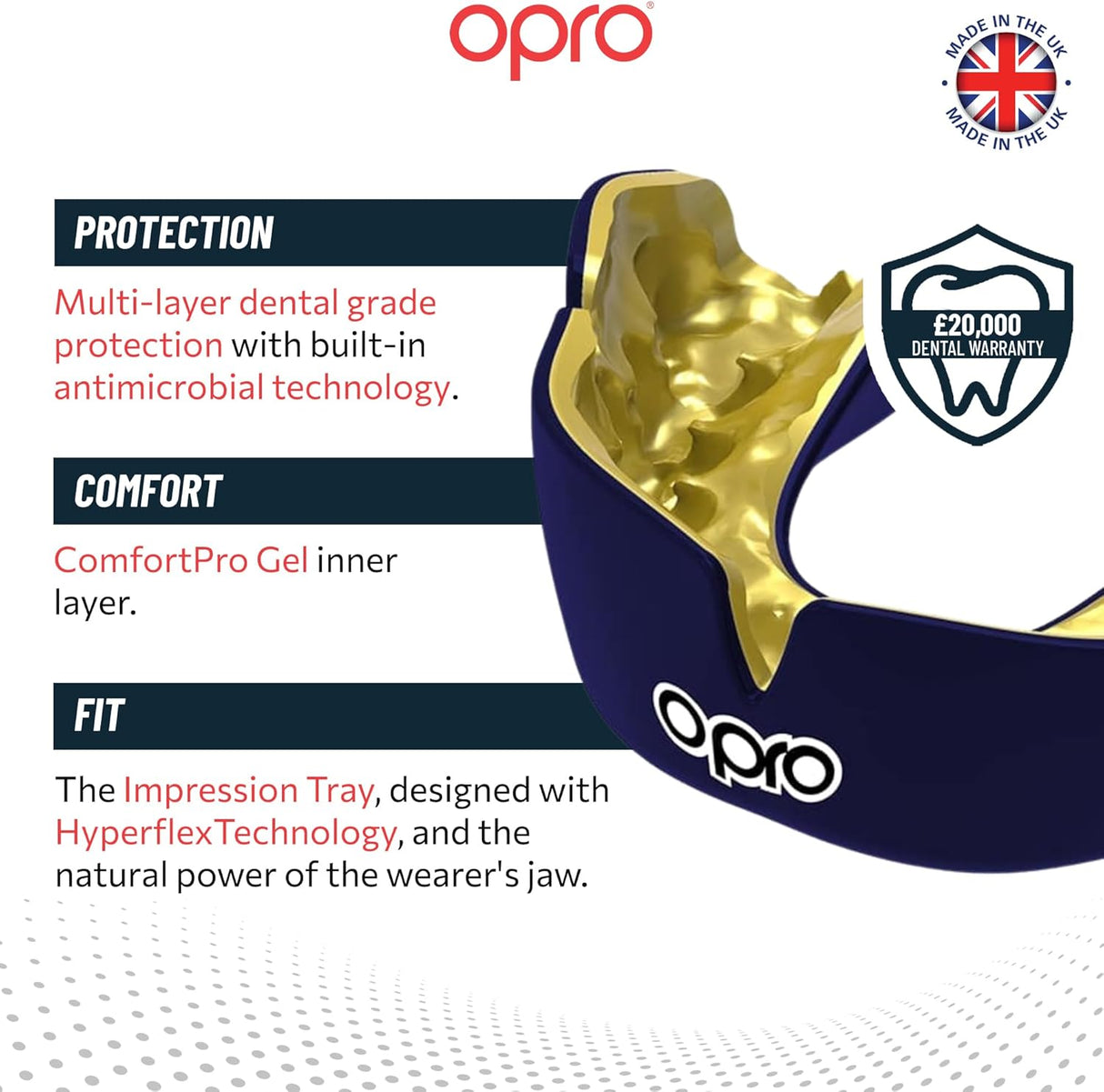 Instant Custom-Fit Dark Blue Mouthguard