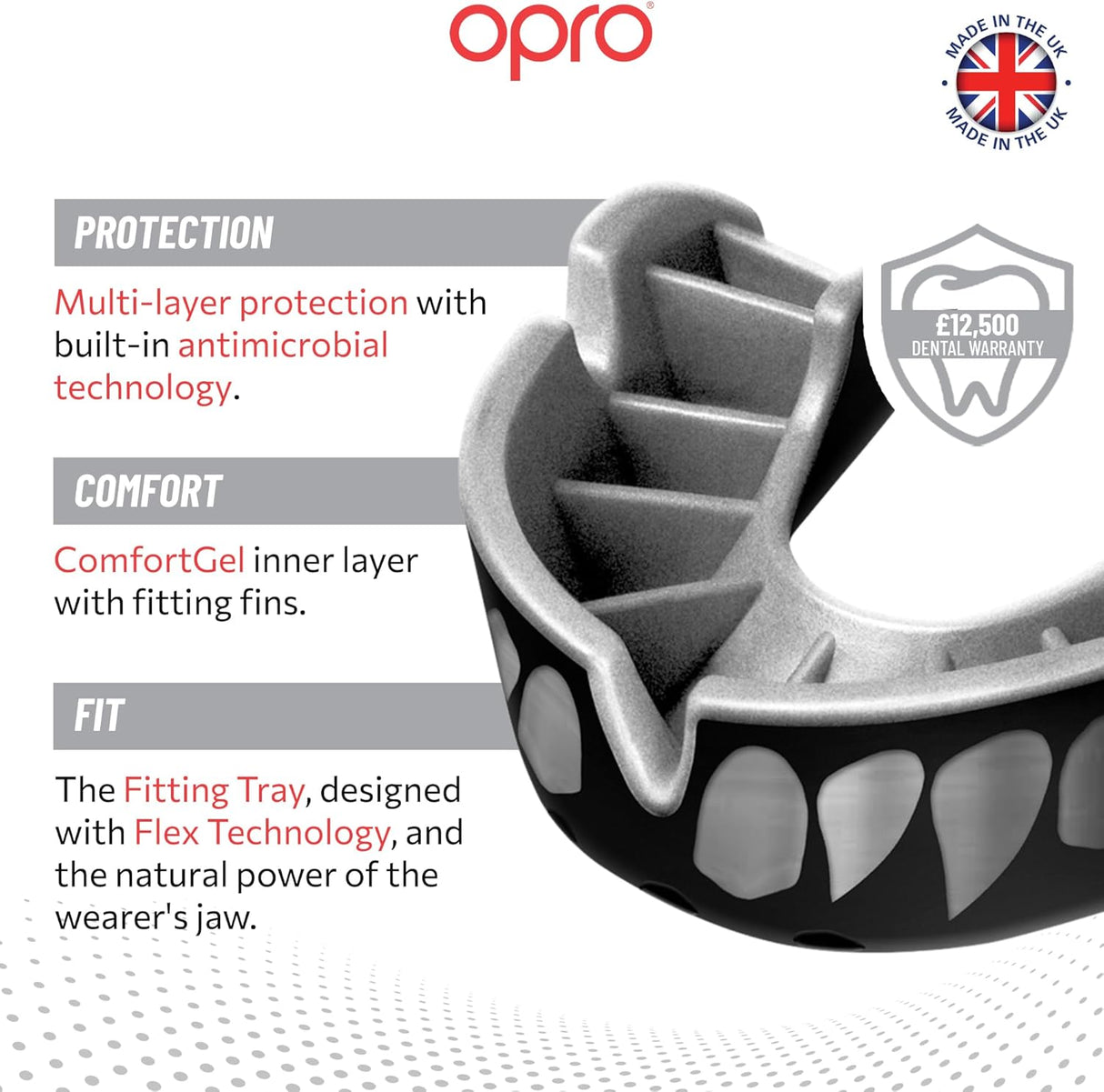 Silver Level Black Jawz Mouthguard