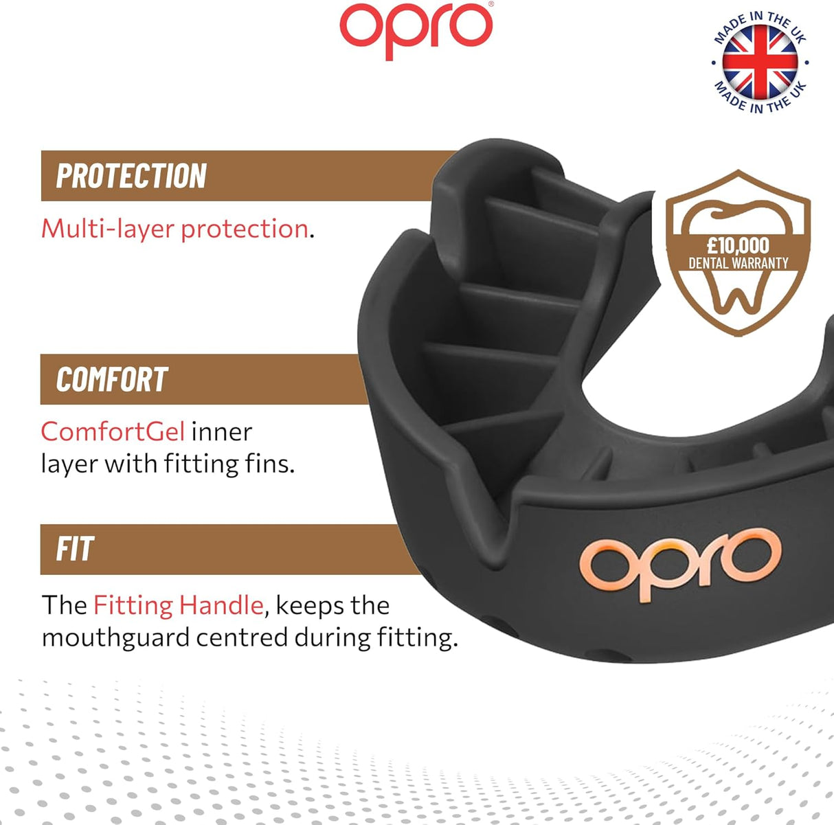 UFC Bronze Level Black Mouthguard