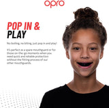 Snap-Fit Black Mouthguard for Braces