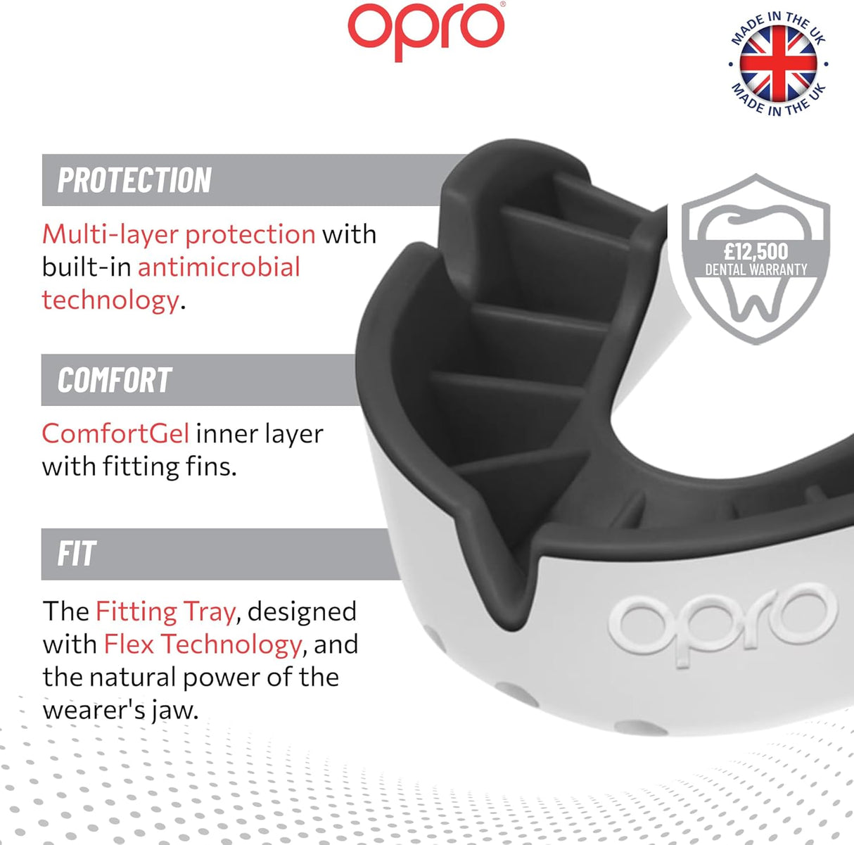 Silver Level White Mouthguard