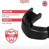 Snap-Fit for Braces Adult (Age 10+) Mouthguards Team Pack – Black (25 Units)