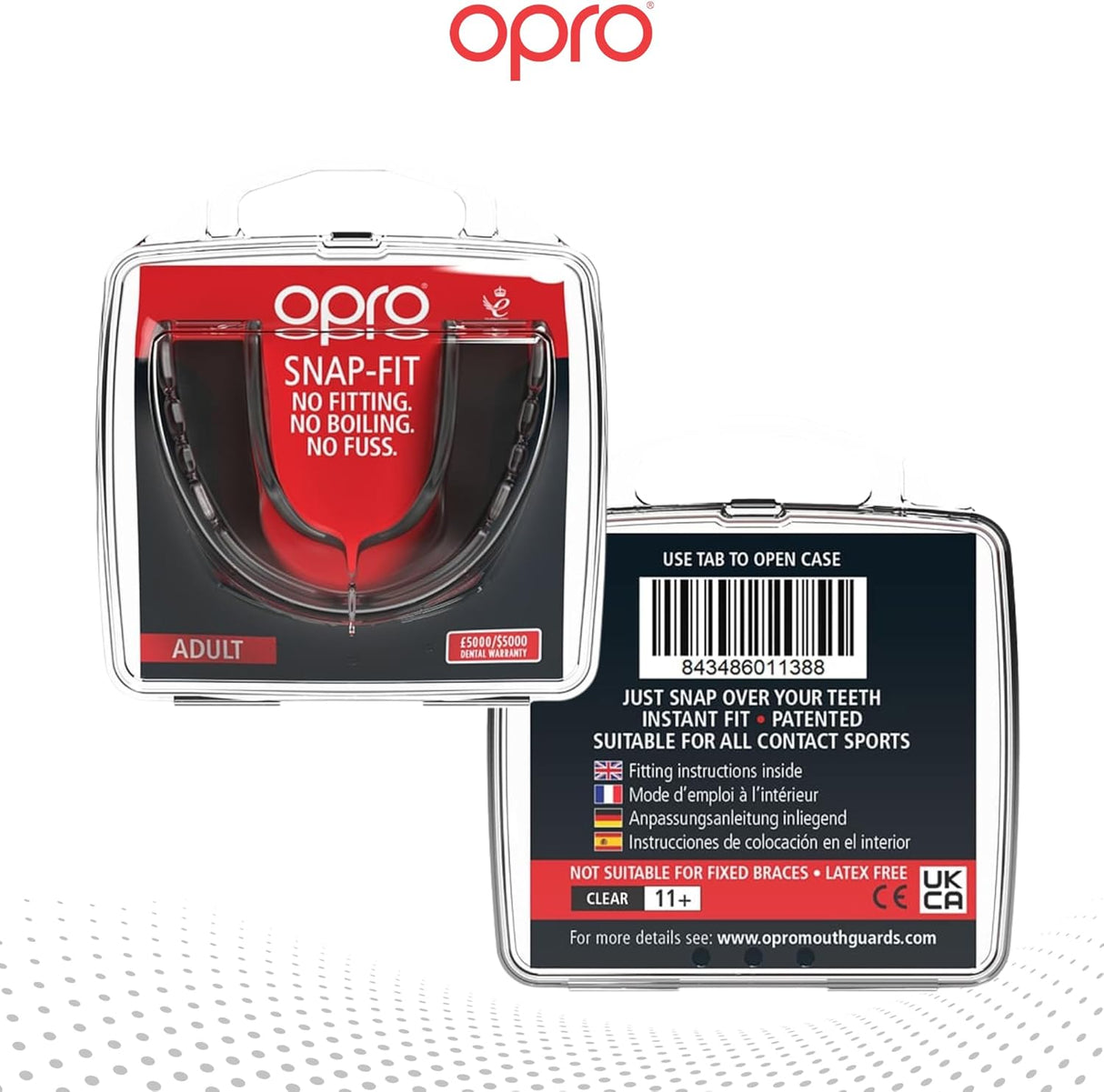 Snap-Fit Clear Mouthguard