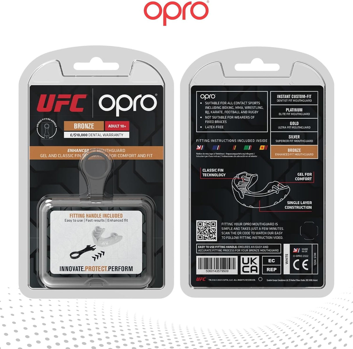 UFC Bronze Level White Mouthguard
