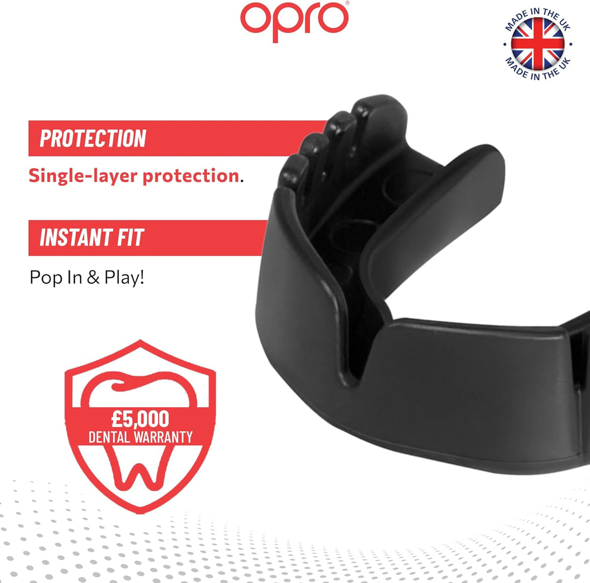 Snap-Fit Black Mouthguard