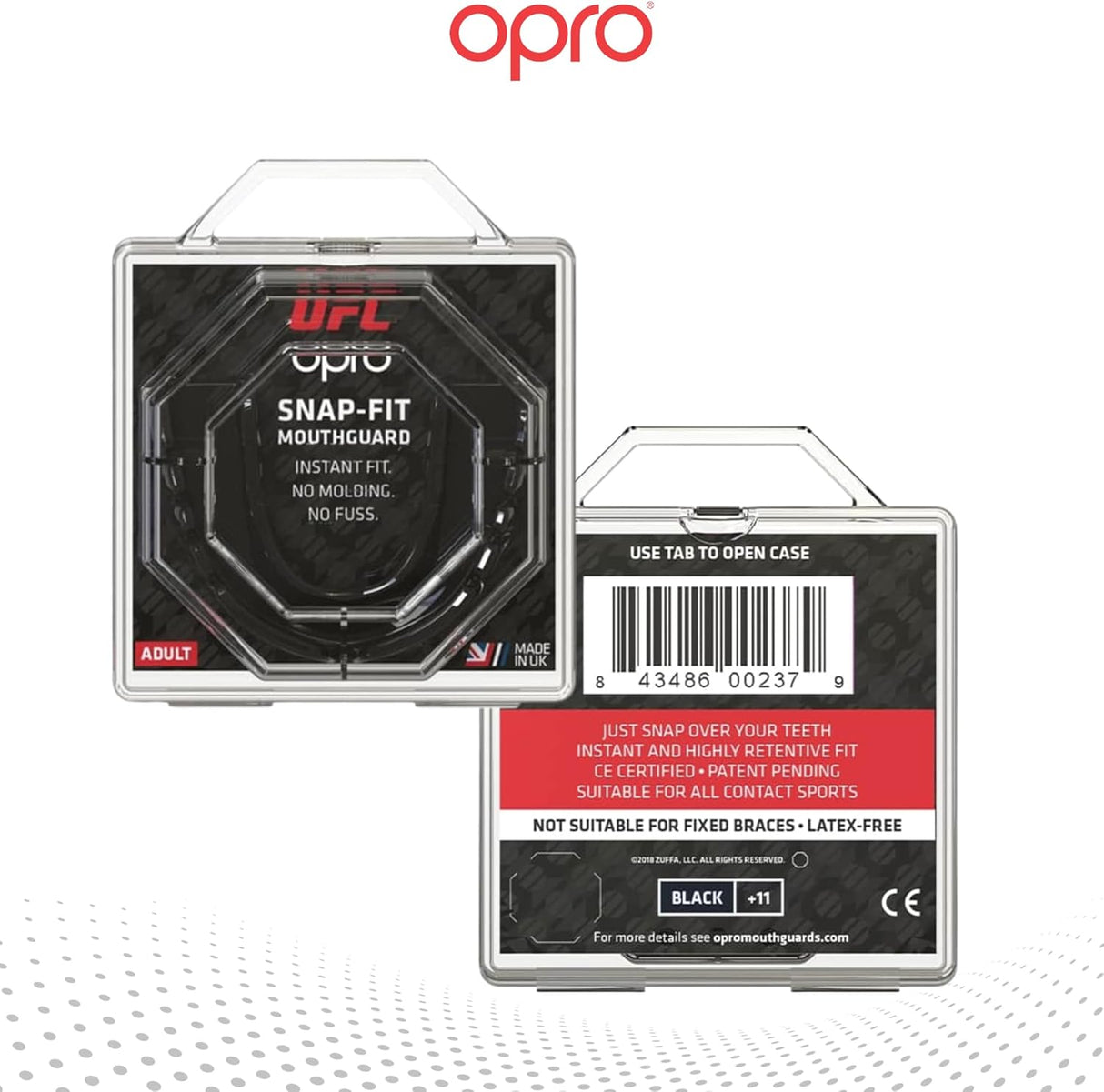 Snap-Fit Black Mouthguard