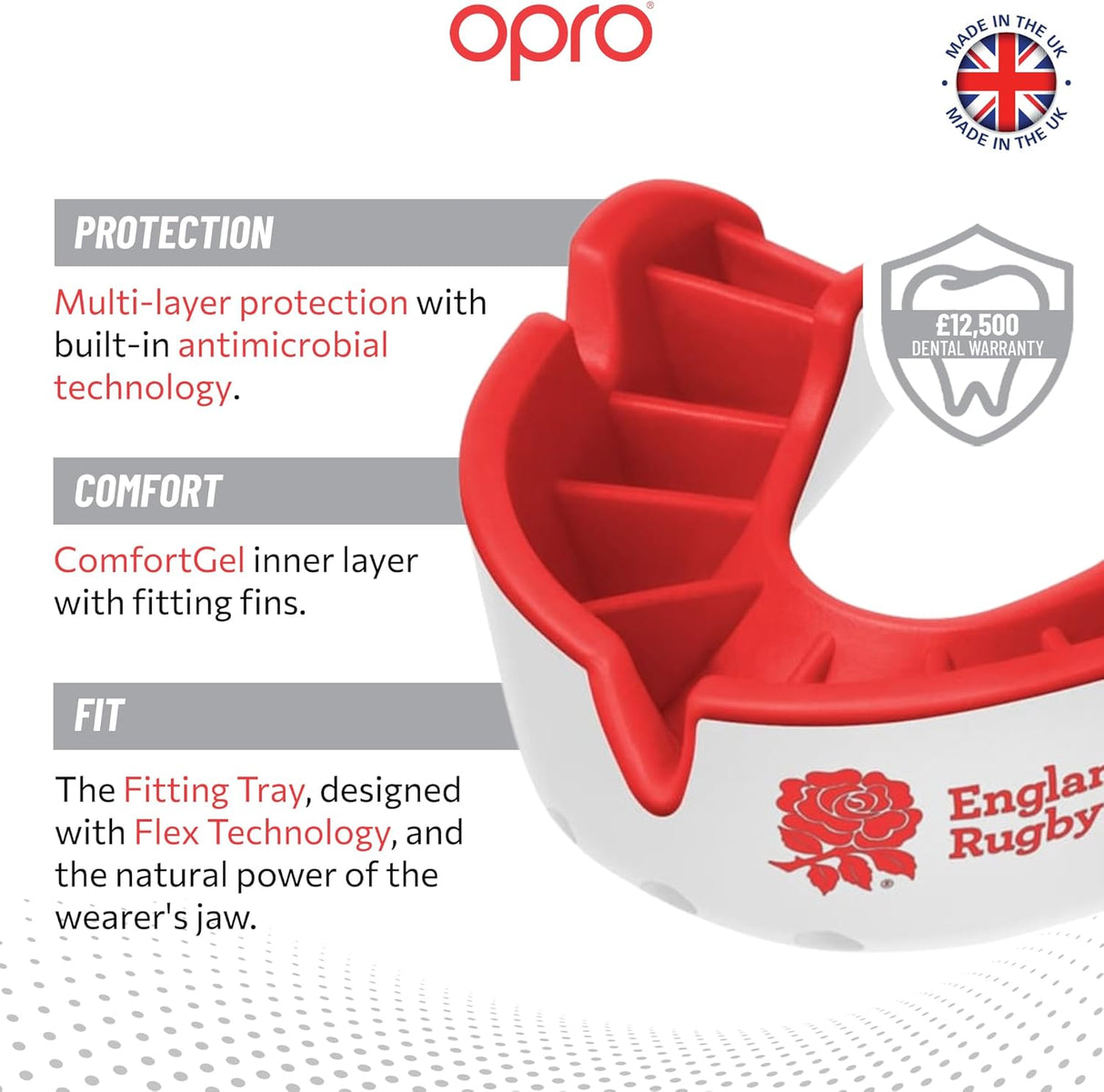 Silver Level England Rugby Mouthguard