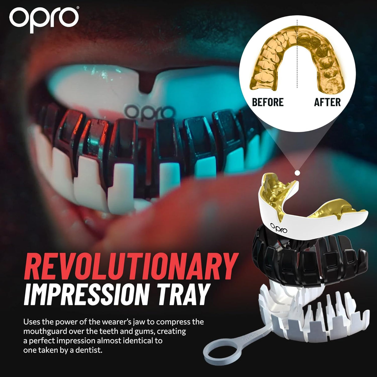 Instant Custom-Fit Black Mouthguard