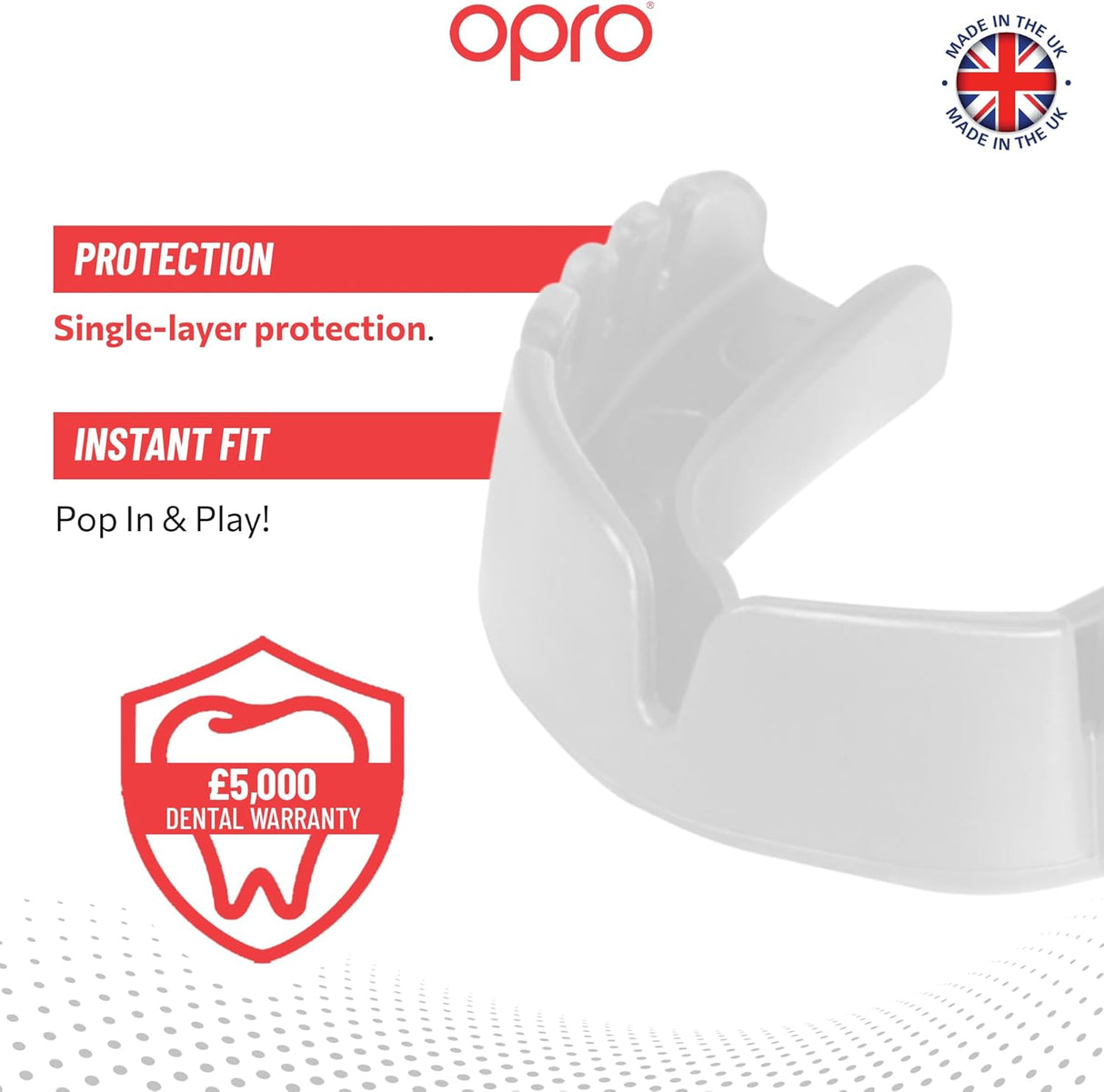 Snap-Fit White Mouthguard