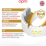 Gold Level White Mouthguard for Braces