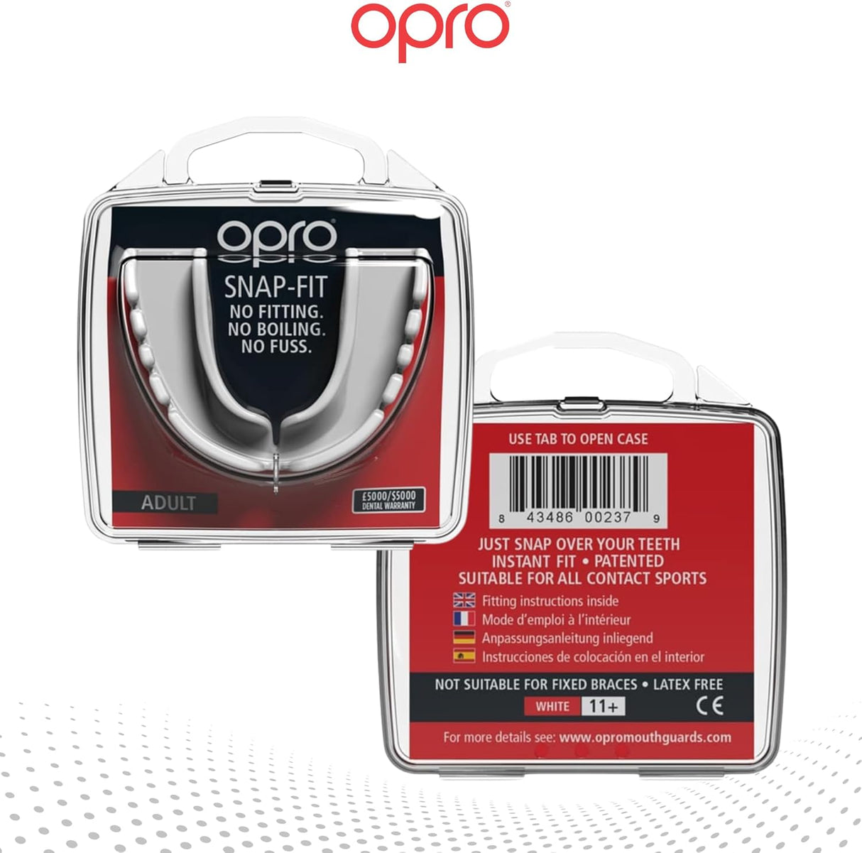 Snap-Fit White Mouthguard