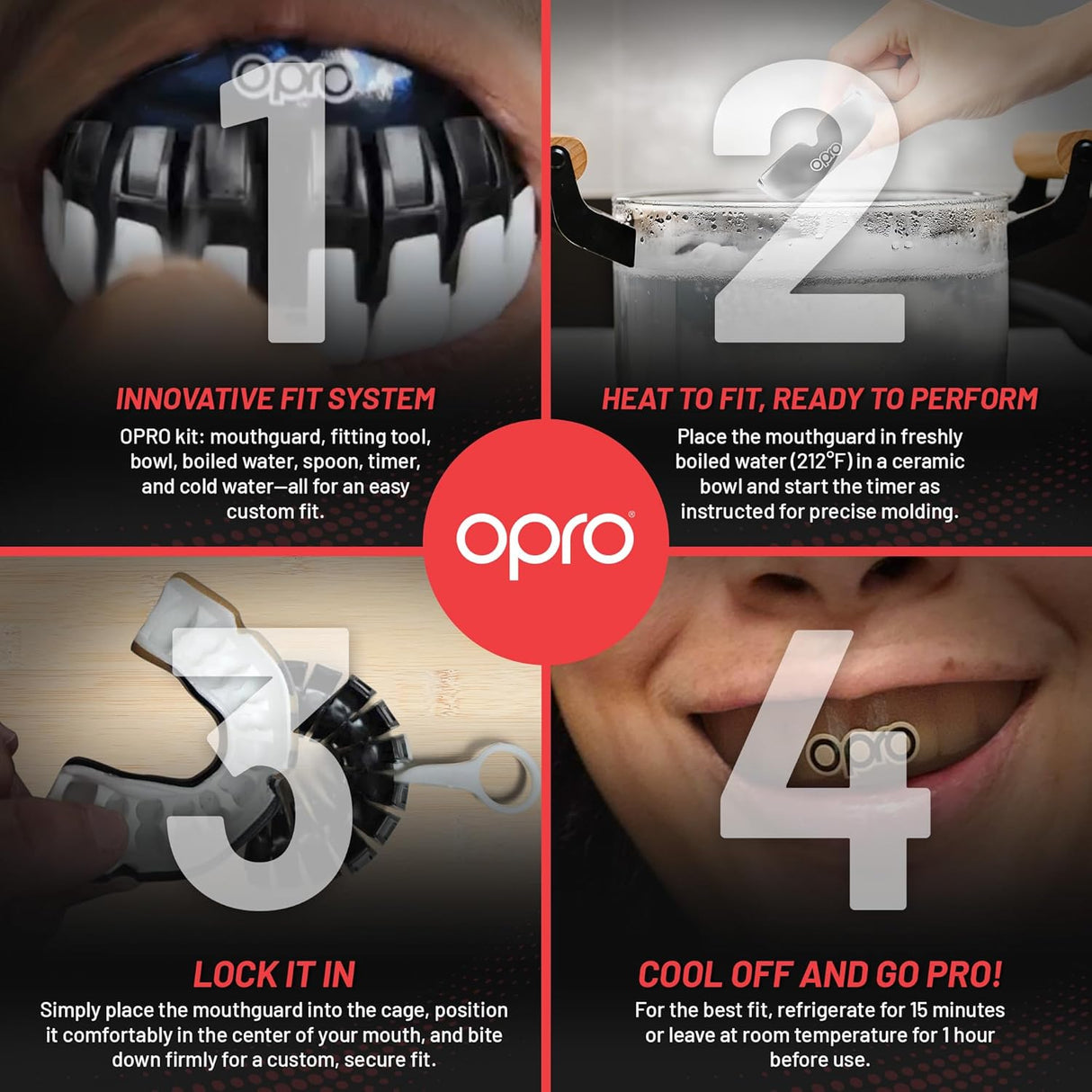 Instant Custom-Fit Black Mouthguard