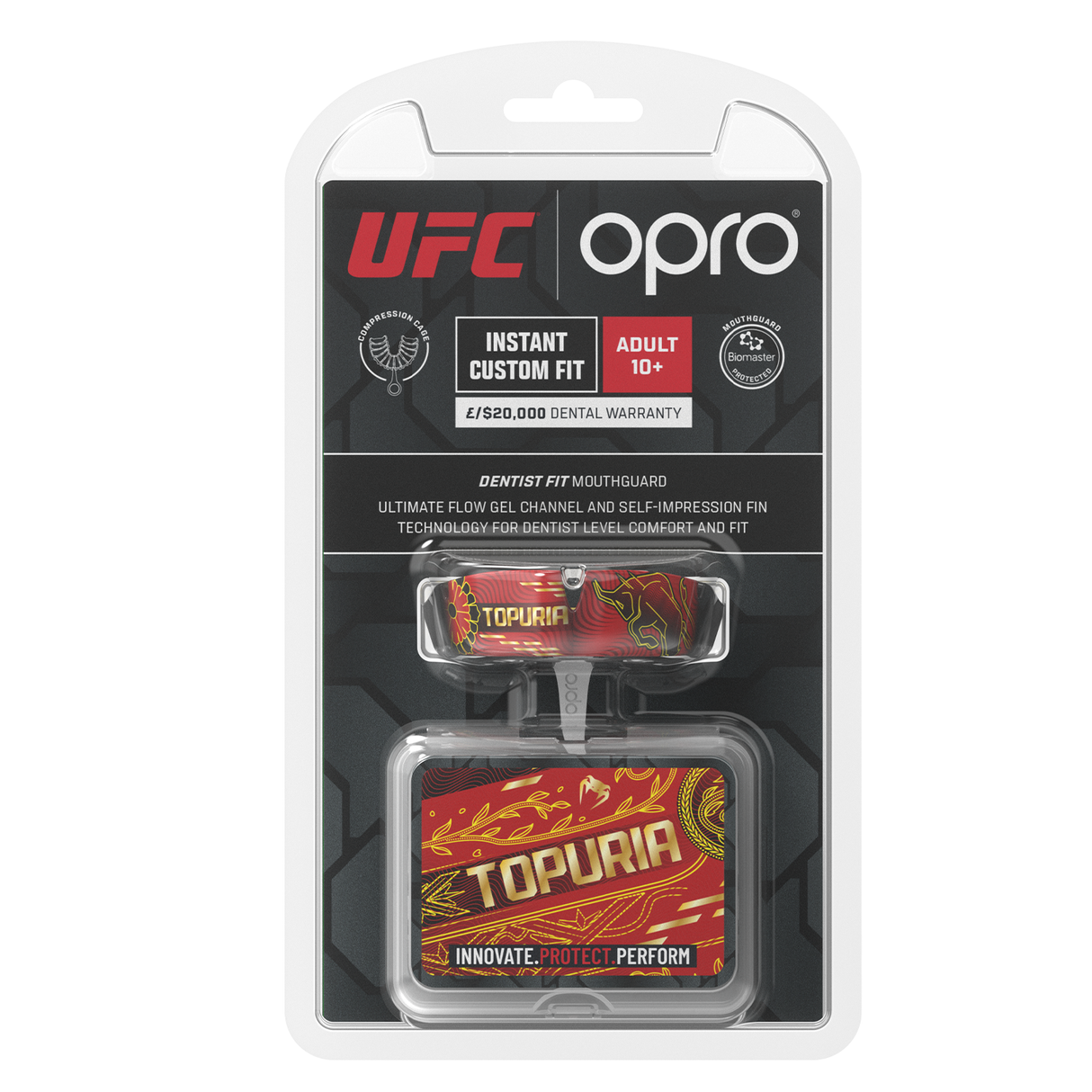 Official UFC x OPRO Ilia Topuria Instant Custom-Fit Mouthguard