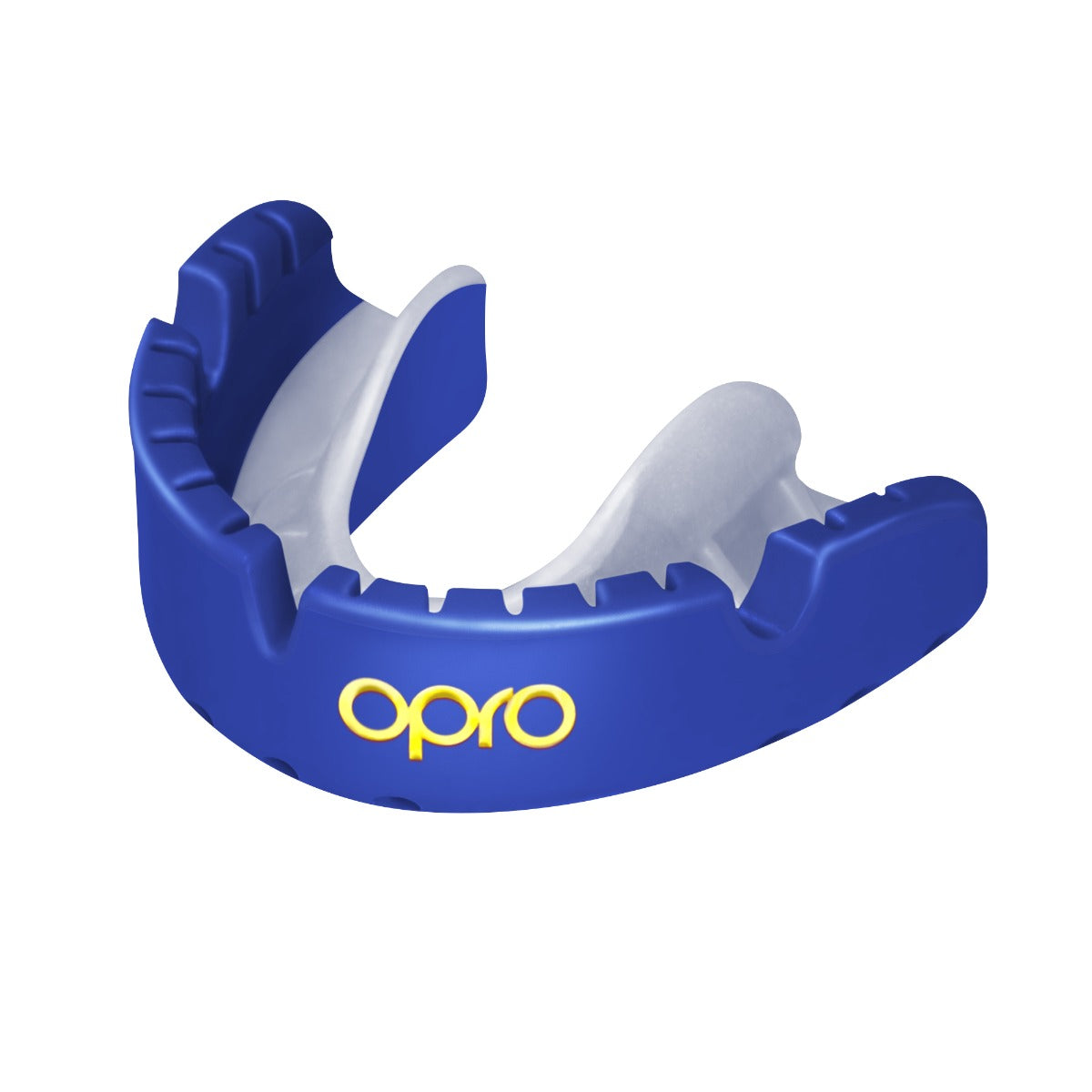 Gold Level Blue Mouthguard for Braces