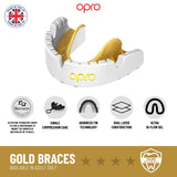 Gold Level Red Mouthguard for Braces