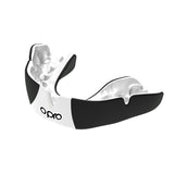 Instant Custom-Fit 3 Stripe Black/White Mouthguard