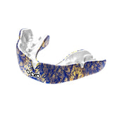 Instant Custom-Fit Gold and Blue Enigma Mouthguard