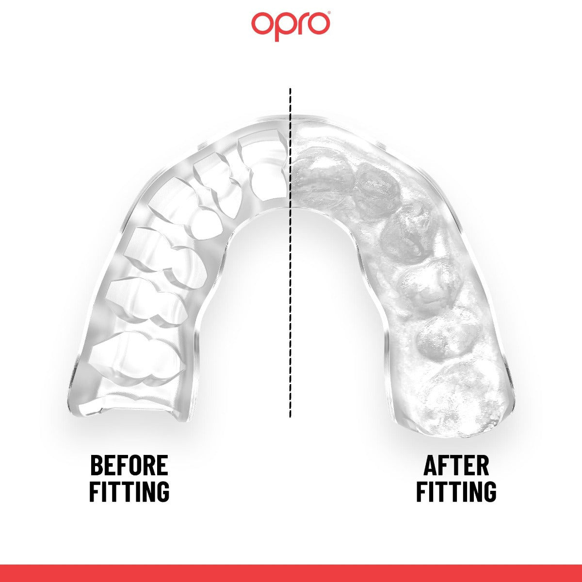Instant Custom-Fit Fire Blue Mouthguard