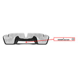 Instant Custom-Fit 3 Stripe Dark Blue/White Mouthguard for Braces